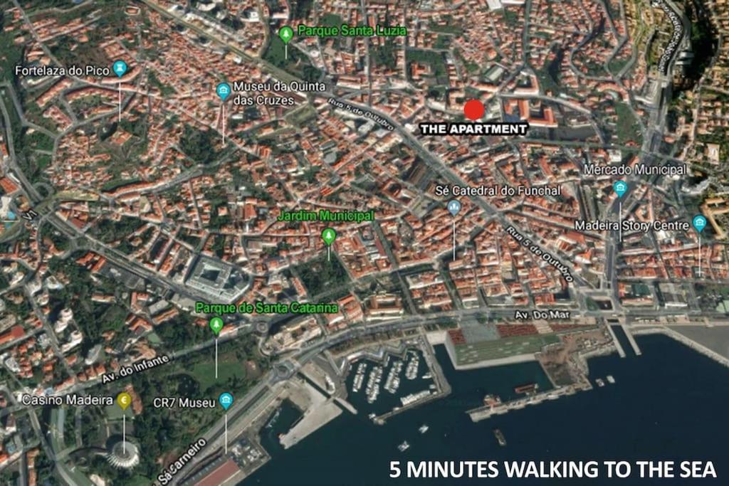 Funchal Downtown 5Min Marina + 2 Bedroom + Parking Exterior foto